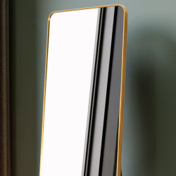 مرآة استاند عصرية بإطار ذهبي 170×60 سم مرآة استاند عصرية بإطار ذهبي 170×60 سم