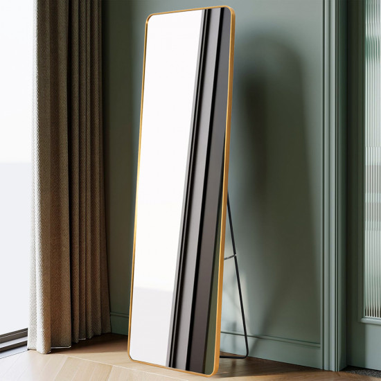 مرآة استاند عصرية بإطار ذهبي 170×60 سم مرآة استاند عصرية بإطار ذهبي 170×60 سم