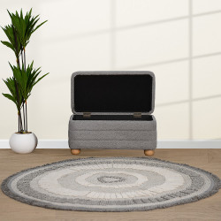 صندوق سجاد عصري بقماش بوكليه كافيه صندوق سجاد عصري بقماش بوكليه كافيه