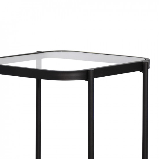 طاولة خدمة 2 دور سطح زجاجي بني طاولة خدمة 2 دور سطح زجاجي بني