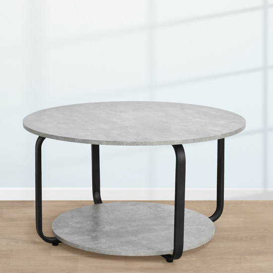 طاولة خدمة مفردة مع قاعدة خشبية رمادي طاولة خدمة مفردة مع قاعدة خشبية رمادي