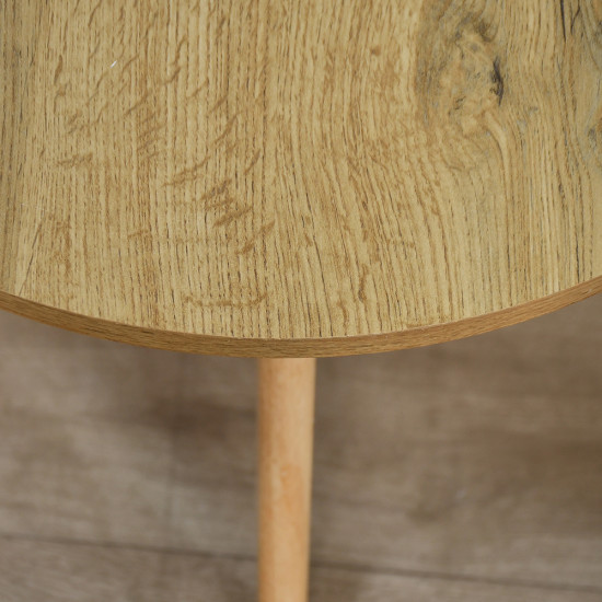 طقم طاولات خدمة من الخشب 3 قطع