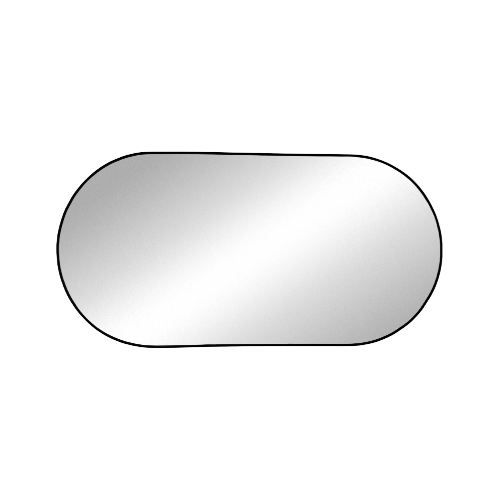 مرآة ديكور حائط بإطار أسود 60×120سم