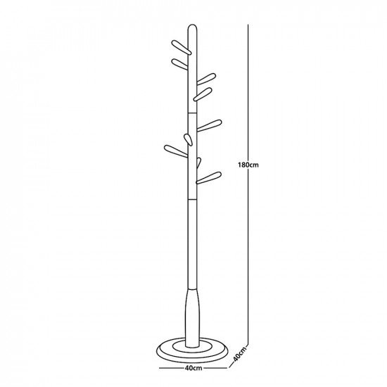 علاقة ملابس من الخشب وردي 180 سم علاقة ملابس من الخشب وردي 180 سم
