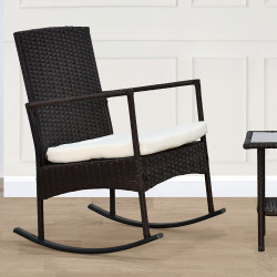 جلسة خارجية عصرية 2 مقعد هزاز وطاولة