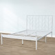هيكل سرير معدني أبيض 200×140 سم هيكل سرير معدني أبيض 200×140 سم