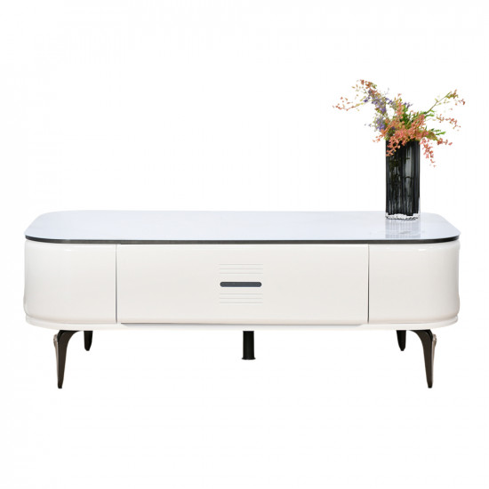 طاولة قهوة مفردة سطح سيراميك 130 سم