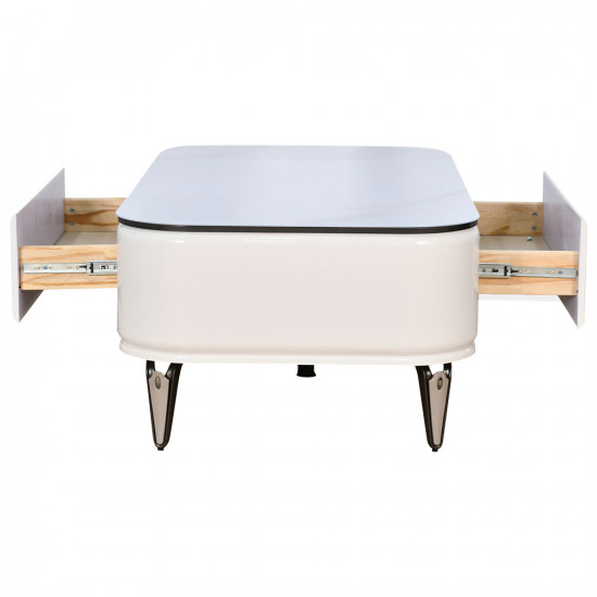 طاولة قهوة مفردة سطح سيراميك 130 سم