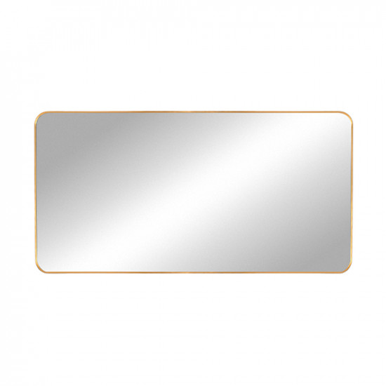 مرآة ديكور حائط بإطار ذهبي 70×140 سم