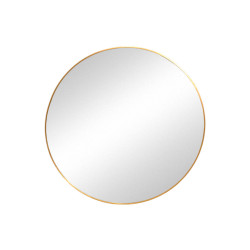 مرآة ديكور حائط دائرية بإطار ذهبي 100×100سم