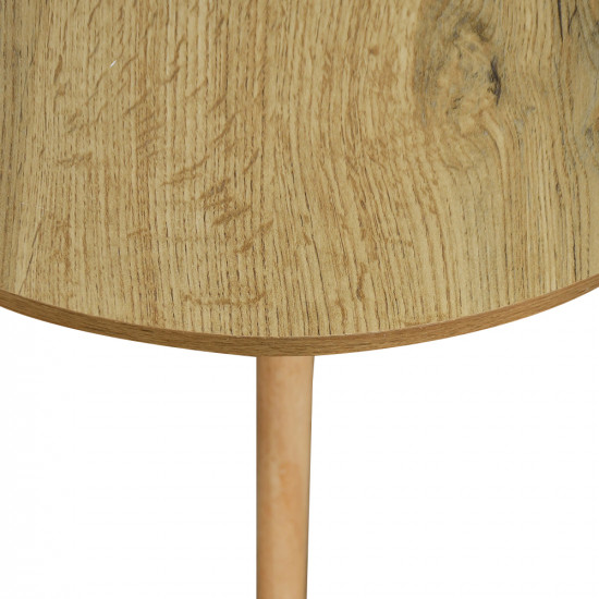 طقم طاولات خدمة من الخشب 3 قطع