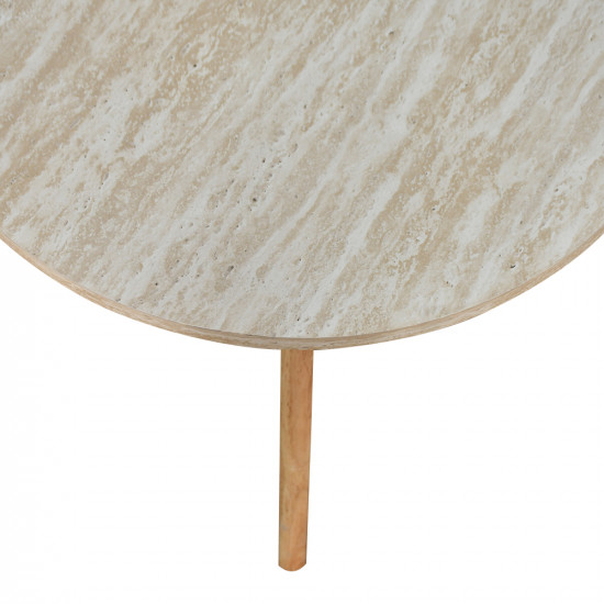 طقم طاولات خدمة من الخشب 3 قطع بيج طقم طاولات خدمة من الخشب 3 قطع بيج