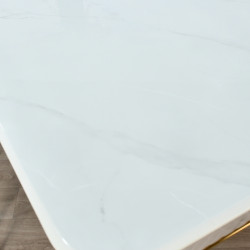 طاولة طعام رخام 10 كراسي من الجلد بأرجل معدنية طاولة طعام رخام 10 كراسي من الجلد بأرجل معدنية