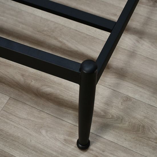 هيكل سرير معدني أسود 120×200 سم هيكل سرير معدني أسود 120×200 سم