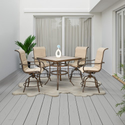 جلسة حديقة 4كراسي دوار وطاولة جلسة حديقة 4كراسي دوار وطاولة