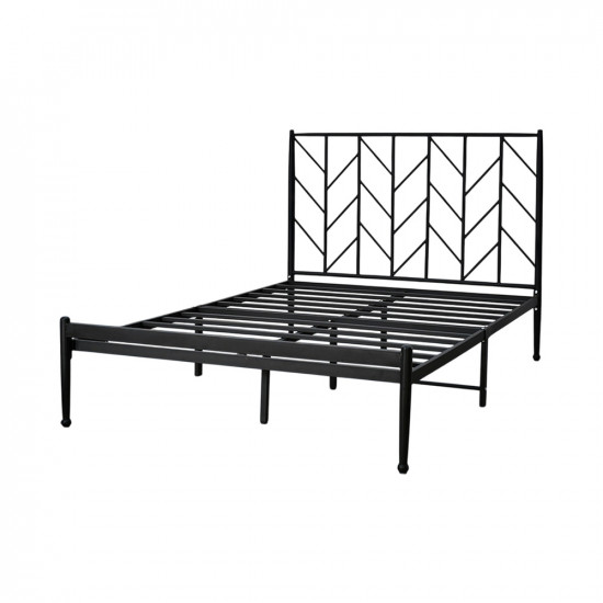 هيكل سرير معدني أسود 120×200 سم هيكل سرير معدني أسود 120×200 سم