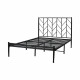 هيكل سرير معدني أسود 120×200 سم هيكل سرير معدني أسود 120×200 سم