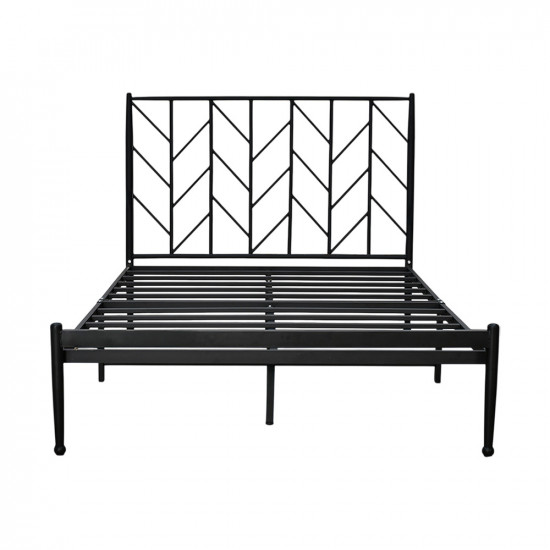 هيكل سرير معدني أسود 120×200 سم هيكل سرير معدني أسود 120×200 سم