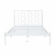 هيكل سرير معدني أبيض 200×140 سم هيكل سرير معدني أبيض 200×140 سم