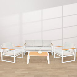 جلسة خارجية عصرية 5 مقاعد وطاولة أوف وايت جلسة خارجية عصرية 5 مقاعد وطاولة أوف وايت