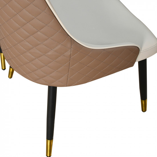 طاولة طعام رخام 10 كراسي من الجلد بأرجل معدنية