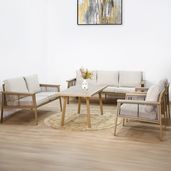 جلسة حديقة 7 مقاعد و طاولة بيج