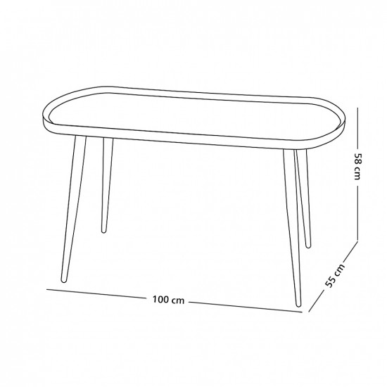 طاولة خدمة مفردة خشب أسود طاولة خدمة مفردة خشب أسود