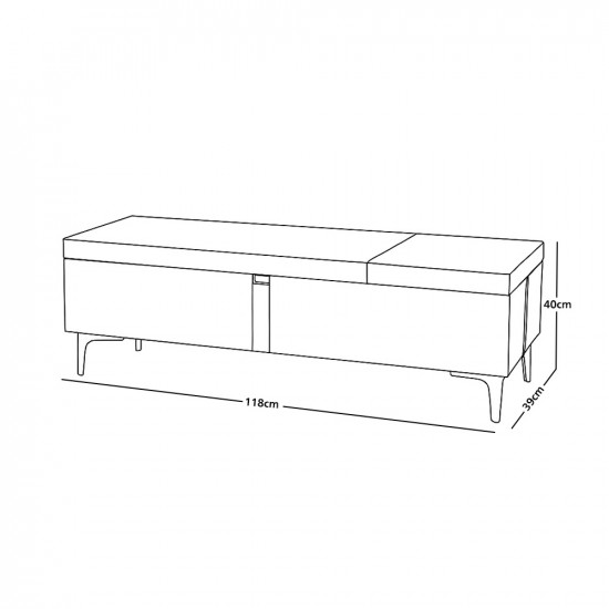 صندوق سجاد 118 × 40 سم