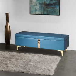 صندوق سجاد لون ازرق 118 × 40 سم