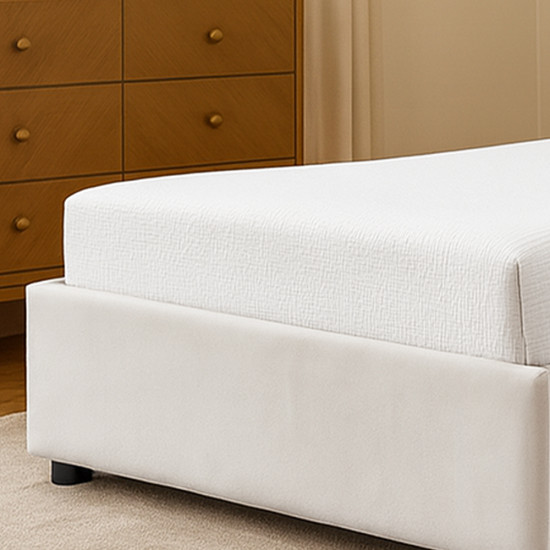 سرير خشبي بتنجيد مخملي عصري 90×190 سم