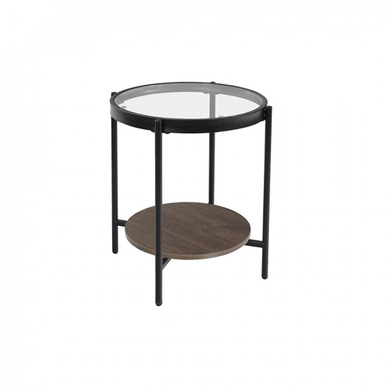 طاولة خدمة مفردة معدن / زجاج / خشب طاولة خدمة مفردة معدن / زجاج / خشب