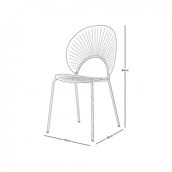 كرسي منزلي مفرد شفاف ارجل معدن كرسي منزلي مفرد شفاف ارجل معدن