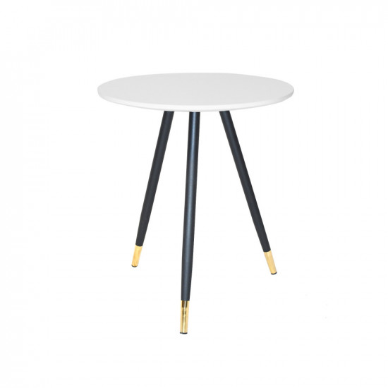 طاولة خدمة مفردة دائرية من الخشب والمعدن طاولة خدمة مفردة دائرية من الخشب والمعدن