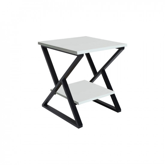 طاولة خدمة مفردة ابيض / اسود طاولة خدمة مفردة ابيض / اسود