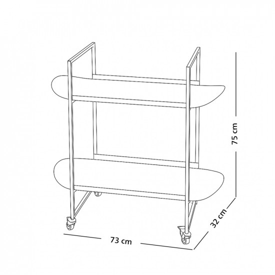 عربة تقديم 2 دور معدن عربة تقديم 2 دور معدن