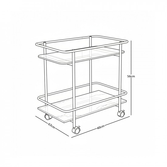 عربة تقديم متحركة عربة تقديم متحركة