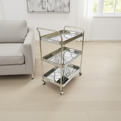 عربة تقديم 3 ادوار فضي عربة تقديم 3 ادوار فضي