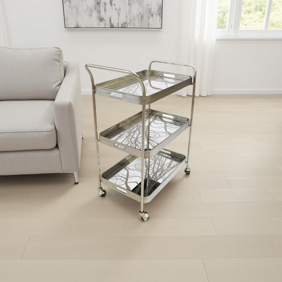 عربة تقديم 3 ادوار فضي عربة تقديم 3 ادوار فضي