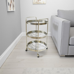 عربة تقديم 3 ادوار فضي عربة تقديم 3 ادوار فضي