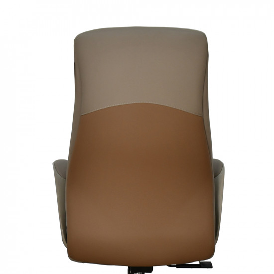 كرسي مكتب دوار مودرن جلد كافيه كرسي مكتب دوار مودرن جلد كافيه