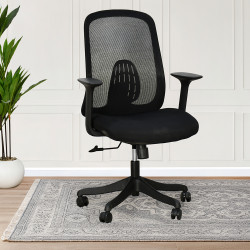 كرسي مكتب دوار أسود