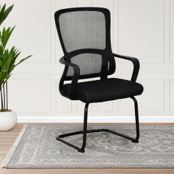 كرسي مكتب ثابت أسود