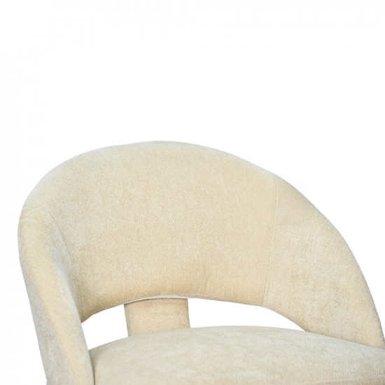 كرسي مفرد عصري قماشي بيج كرسي مفرد عصري قماشي بيج