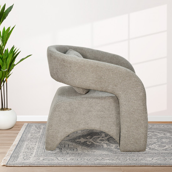 كرسي مفرد عصري من القماش رمادي كرسي مفرد عصري من القماش رمادي