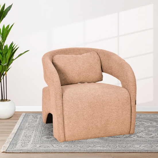 كرسي مفرد عصري من القماش هافان فاتح كرسي مفرد عصري من القماش هافان فاتح