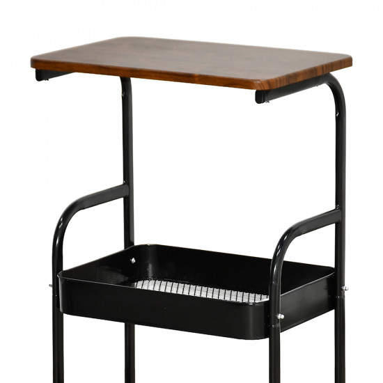 وحدة رفوف متحركة 3 أدوار سطح خشبي وحدة رفوف متحركة 3 أدوار سطح خشبي