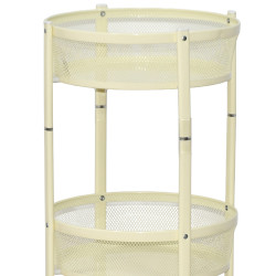 وحدة رفوف متحركة معدنية 3 أدوار بيج