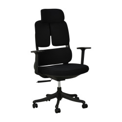 كرسي مكتب دوار مودرن أسود