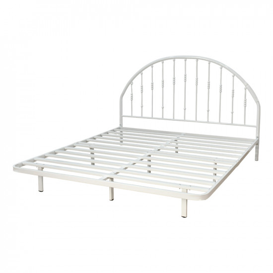 هيكل سرير معدني أبيض 180×200 سم هيكل سرير معدني أبيض 180×200 سم