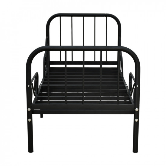 سرير معدني أسود 170X80 سم سرير معدني أسود 170X80 سم